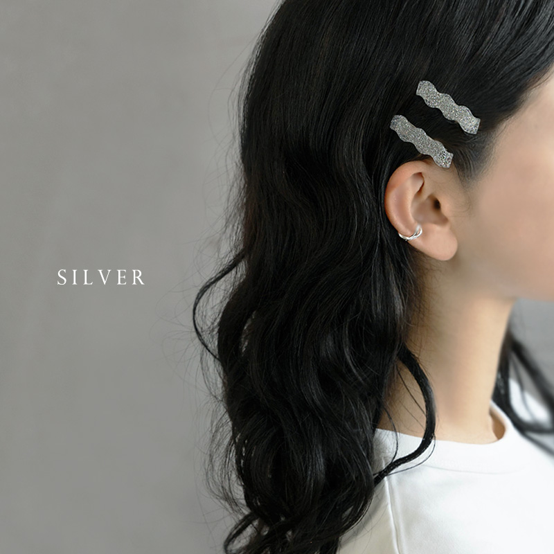 ヘアクリップ ラインストーンのヘアクリップ ヤワ 女性用前髪