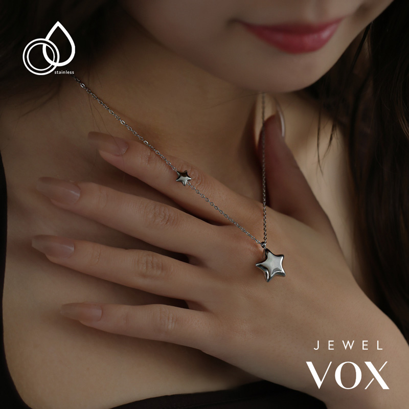 Jewel VOX ネックレス ショートネックレス レディース ステンレス製