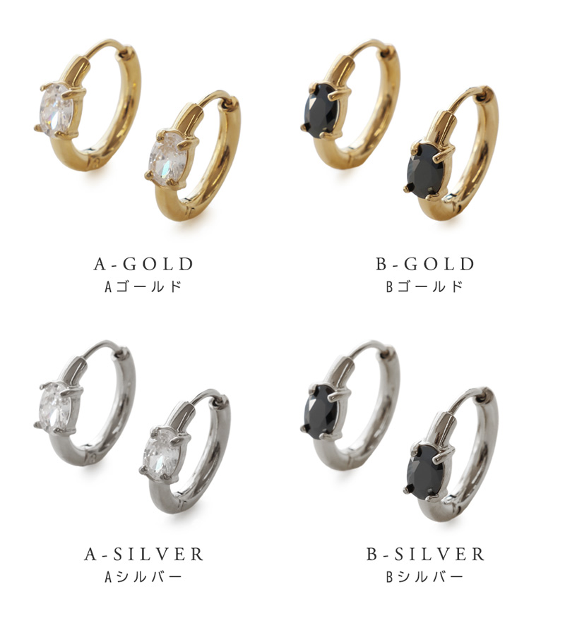 Jewel VOX ピアス ステンレス製 金属アレルギー フープ レディース