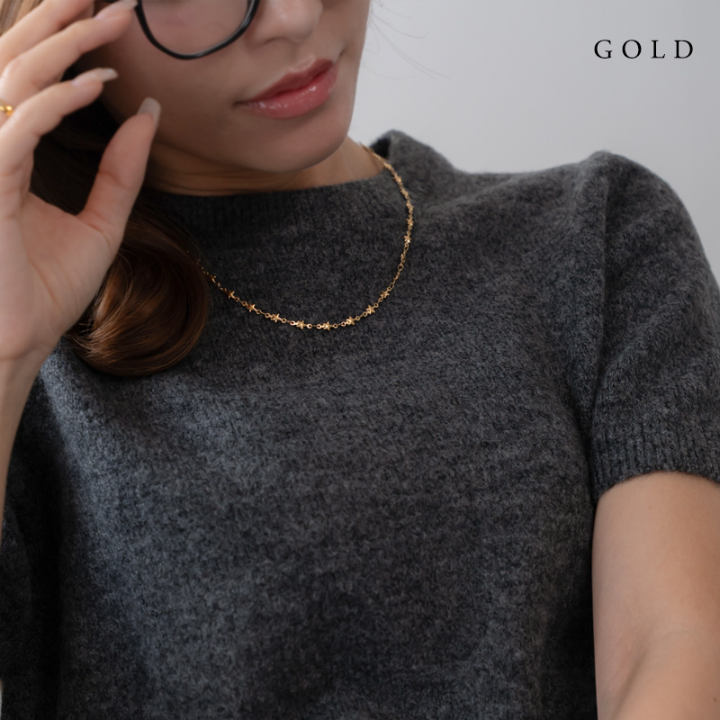 Jewel VOX ネックレス ショートネックレス ステンレス製 金属