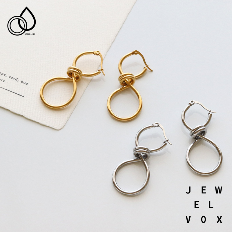 Jewel VOX ピアス サージカルステンレス レディース フープ 変形