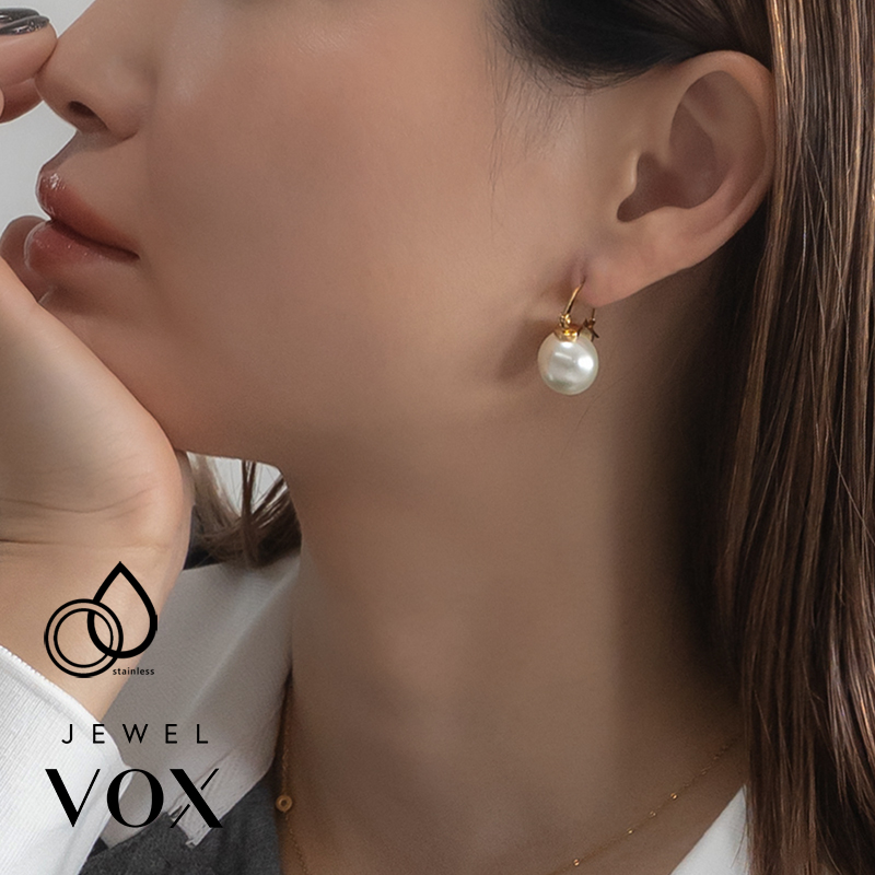 Jewel VOX ピアス ステンレス製 金属アレルギー レディース Pパール