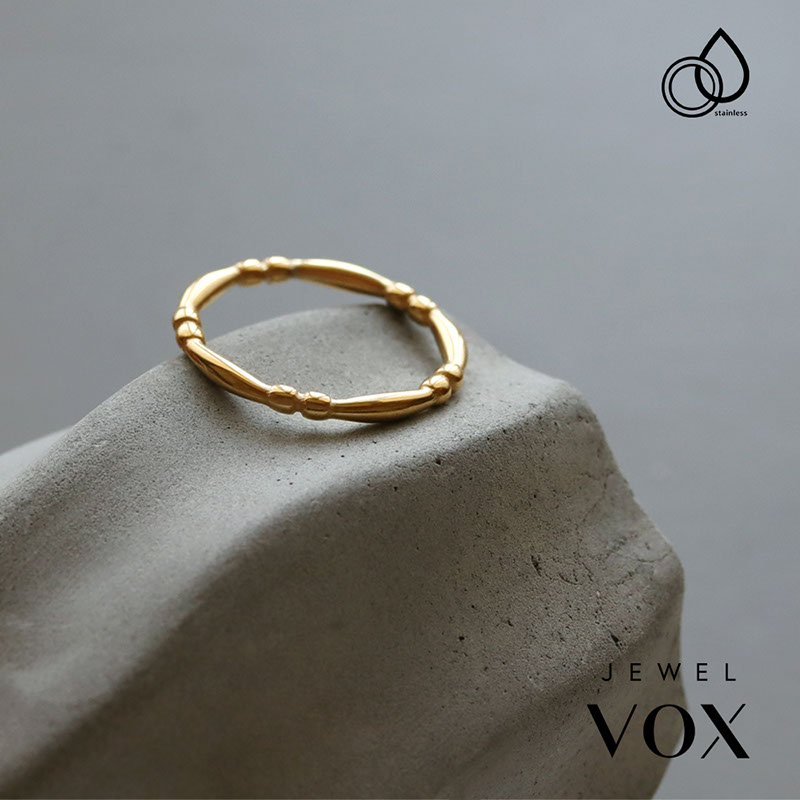 美品/日本製シンプルリング3.35g 11号 Jewel VOX 指輪 リング ステンレス レディース 11号 14号 17号