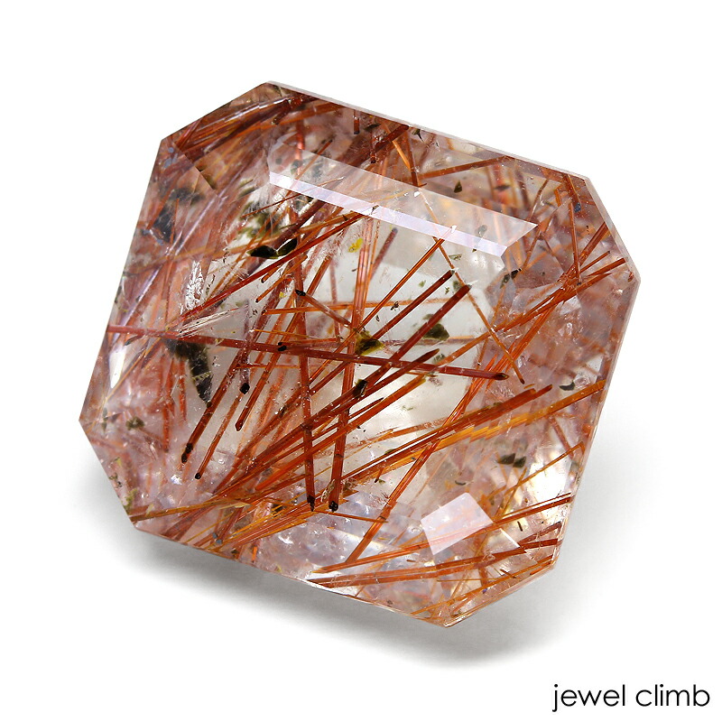 レッドルチルクォーツ レッドルチルクォーツ 宝石 ルース 38．20CT : ジュエルクライム