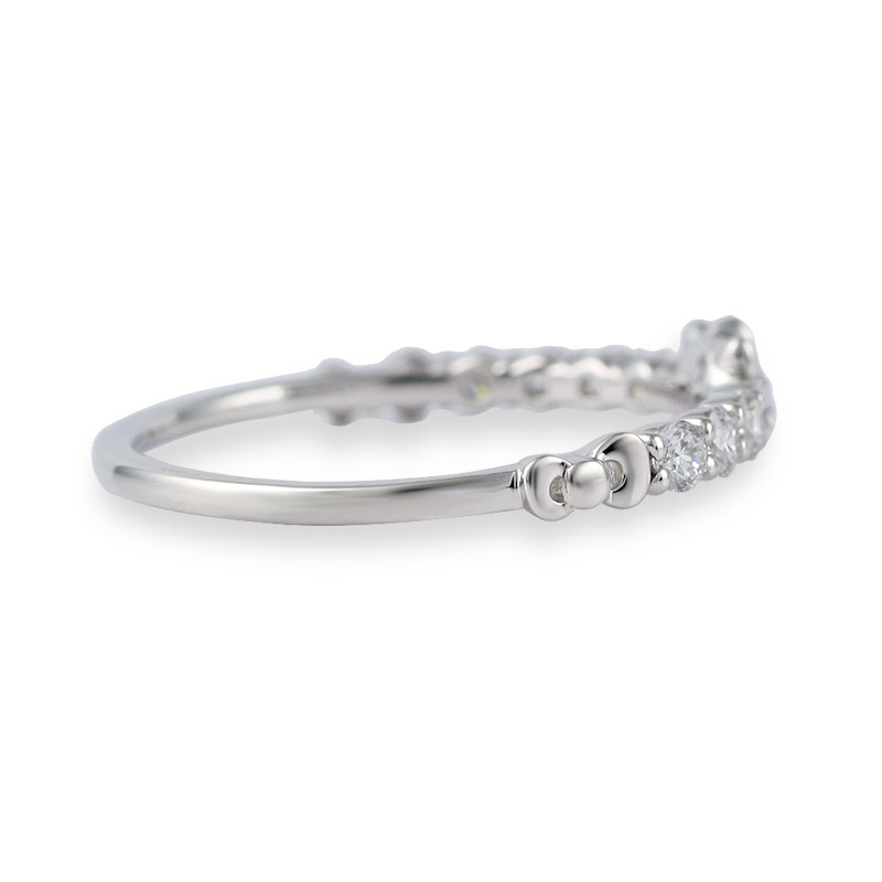 【Pt900】✨ダイヤモンド ハローリング✨ pt900【0.03ct】オニキス ダイヤモンド リング Vライン V字 [SIクラス