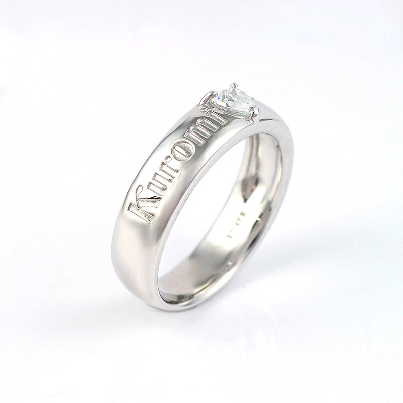 クロミ ハートロゴ リング Kuromi ring 指輪 ギフト プレゼント