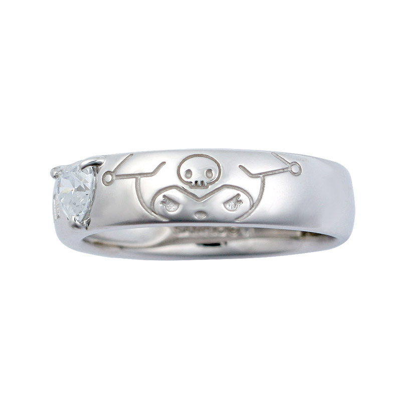 クロミ ハートロゴ リング Kuromi ring 指輪 ギフト プレゼント