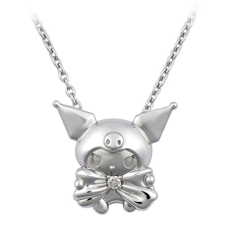 クロミ リボン 誕生石 ペンダント　ネックレス　 大人 かわいい グッズ  プレゼント サンリオ ギフト 誕生日プレゼント 庫洛米 | クロミ | 01