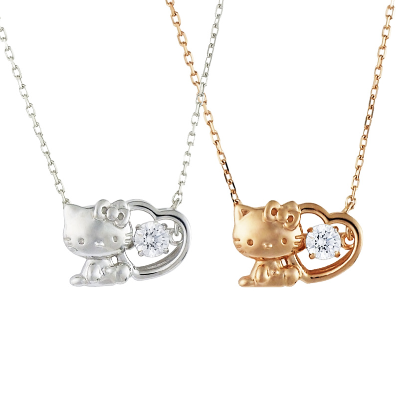 3556ハローキティ機械アクセサリーセット sanrio（サンリオ） ハローキティ ダンシングストーン ネックレス