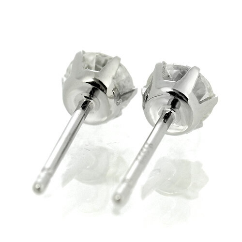 ピアス pt900 0.15 ダイヤモンド ピアス 一粒 0.3ct プラチナ Pt900 6本爪 0.15