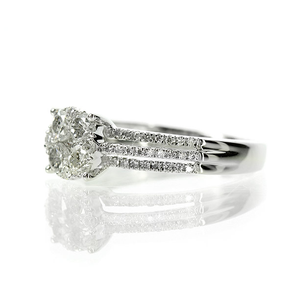 ダイヤモンド リング ダイヤ0.5ct Pt900 プラチナ 指輪 14号 Pt900 ダイヤモンド リング】14号 鑑別書付 指輪 プラチナ ダイヤ合計