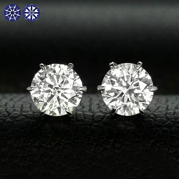 ダイヤモンド ピアス0.6ct 0.3×0.3ct Pt900 プラチナ ハートアンド 