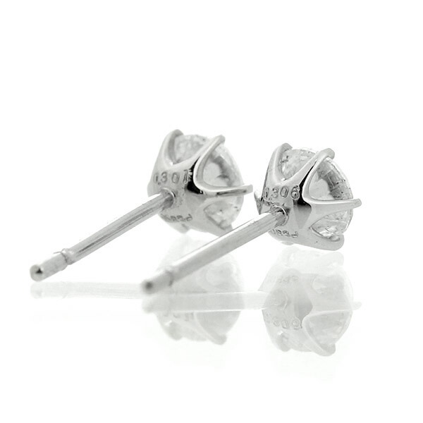 【オススメ】PT900/D0.3CT/計0.6CT/ダイヤピアス/両耳 ピアス 両耳 ダイヤモンド 計 1.0ct（片耳 0.5ct）一粒 スタッド