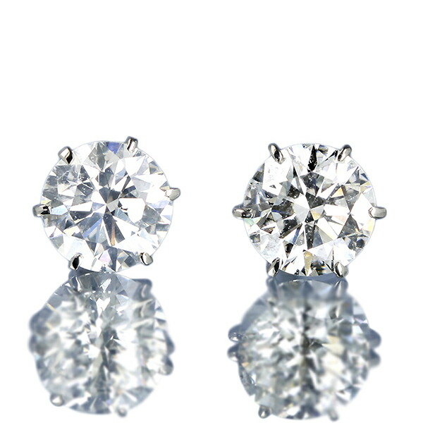 0.35カラット　ダイヤモンドピアス プラチナ プラチナ ダイヤ ピアス 片耳0.5ct×2 管理番号686449 ×1ペア 218