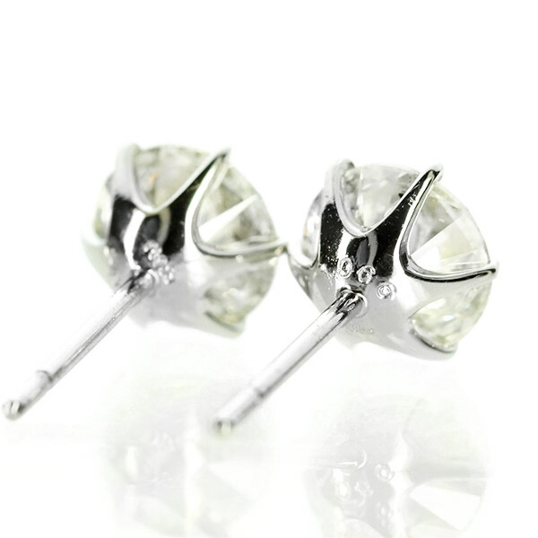 最終値下げ、ハートキュウ、ダイヤ、Pt900ピアス 楽天市場】2カラット ダイヤモンド ピアス 1.0×1.0ct Pt900