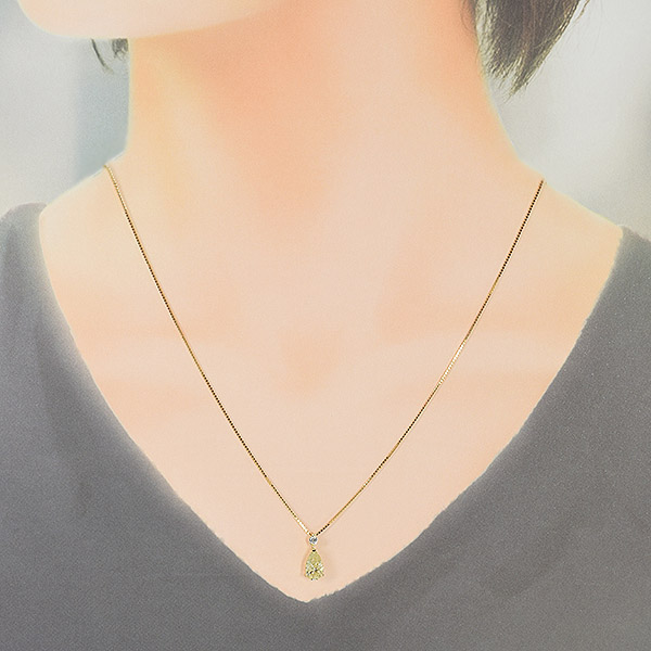きむら1ct イエローゴールドダイヤモンドペアシェイプペンダントトップ 1カラット ダイヤモンド ネックレス ペアシェイプ K18 イエロー