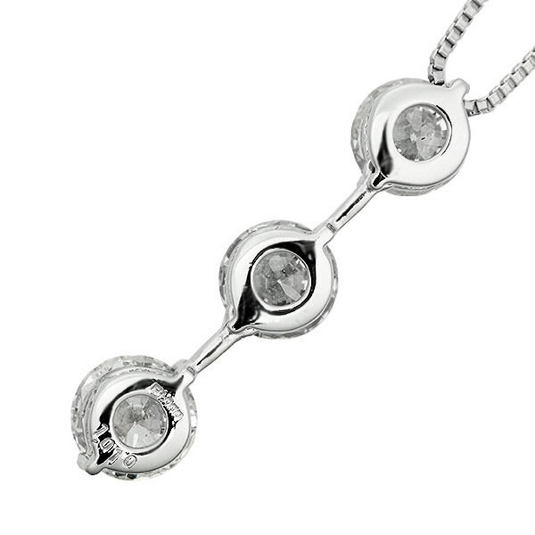 Trilogy（トリロジー） ダイヤモンド ネックレス スリーストーン 1.0ct