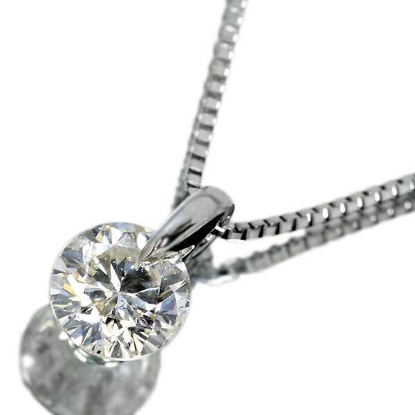 0.7ct ダイヤモンド ネックレス 一粒 一点留 プラチナ Pt900 Hカラー