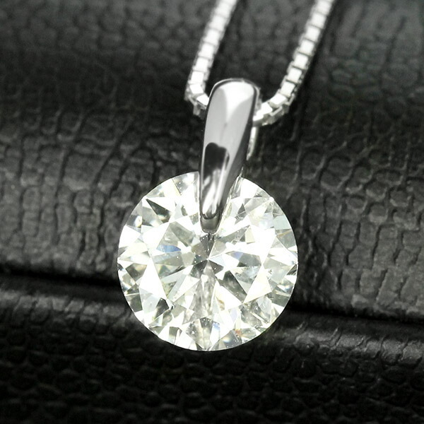 1カラット ダイヤモンド ネックレス 一粒 1.0ct 一点留 プラチナ Pt900