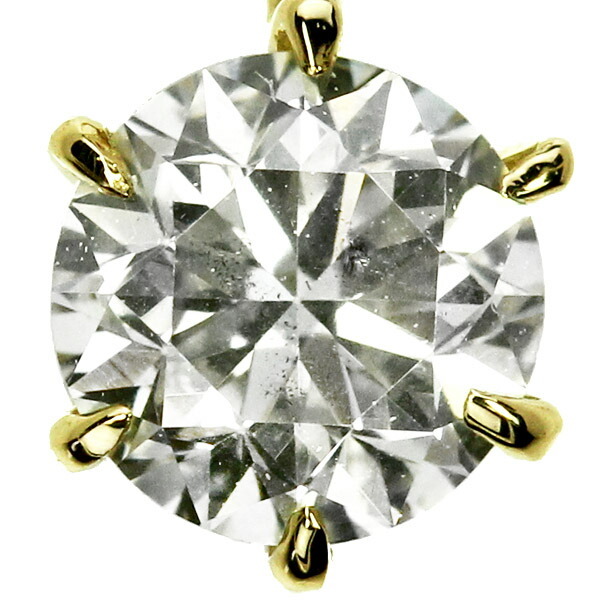 K18 ダイヤモンド0.3ct
ペンダントトップ ダイヤモンド K18ネックレス(0.3カラット/6本爪/大特価/一粒/4月