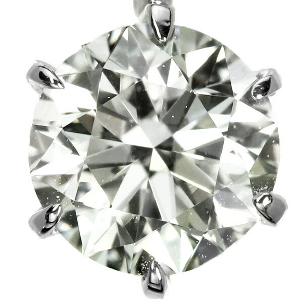 ダイヤモンド ネックレス 一粒 0.4ct 6本爪 プラチナ Pt900 Hカラー