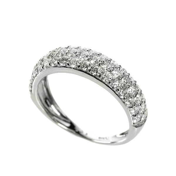 1カラット ダイヤモンド リング パヴェ Pt900 プラチナ 1.0ct ハート