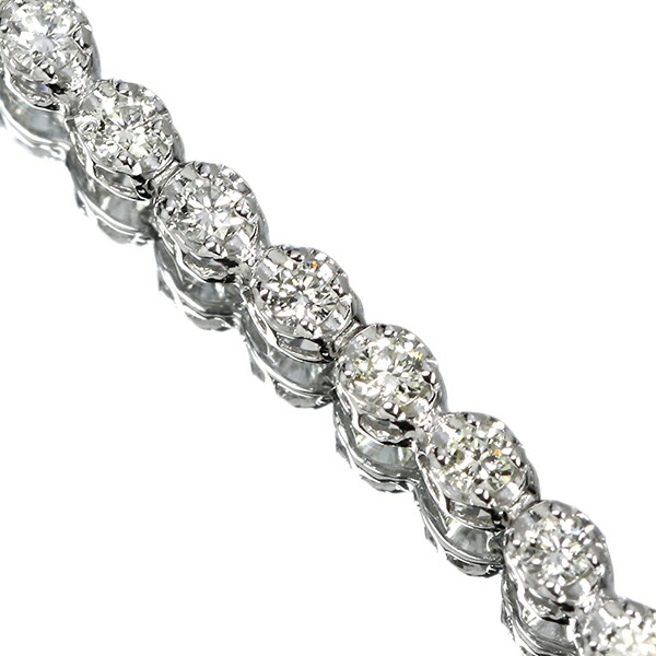 天然ダイヤモンド 1カラット テニスブレスレット Pt900 Hカラー SI