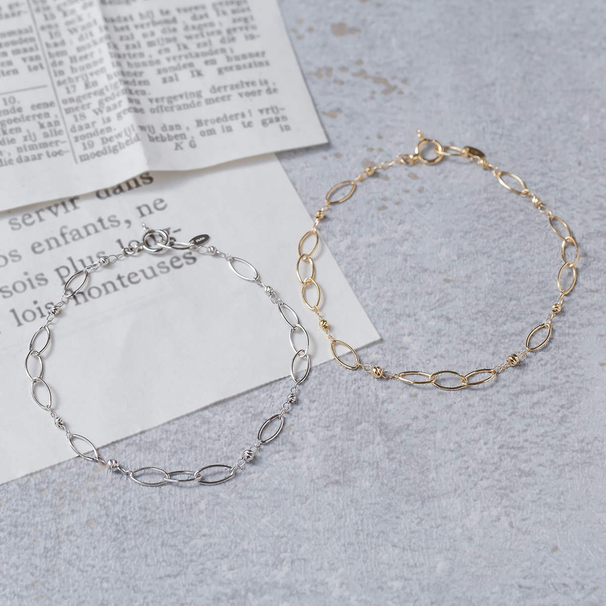 PT850/Ｋ18 プラチナ ゴールド レディース ブレスレット アクセサリー ジュエリーフィガロ ブレスレット プラチナ K18 YG 18金 18K