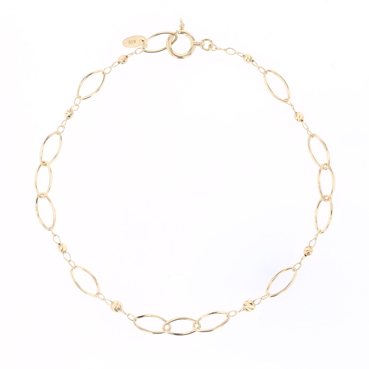 PT850/Ｋ18 プラチナ ゴールド レディース ブレスレット アクセサリー ジュエリーフィガロ ブレスレット プラチナ K18 YG 18金 18K