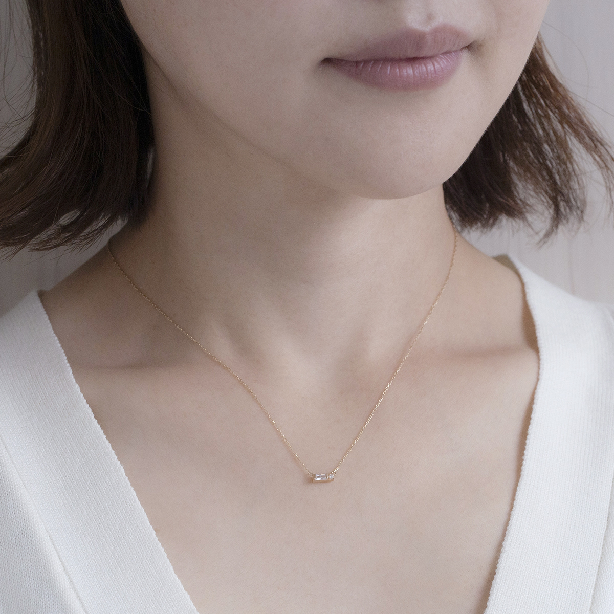レアリゼ ベル ネックレス K10 YG キュービックジルコニア イエローゴールド 10K 10金 妻 彼女 誕生日プレゼント ギフト レディース | ジュエリーフィガロ | 01