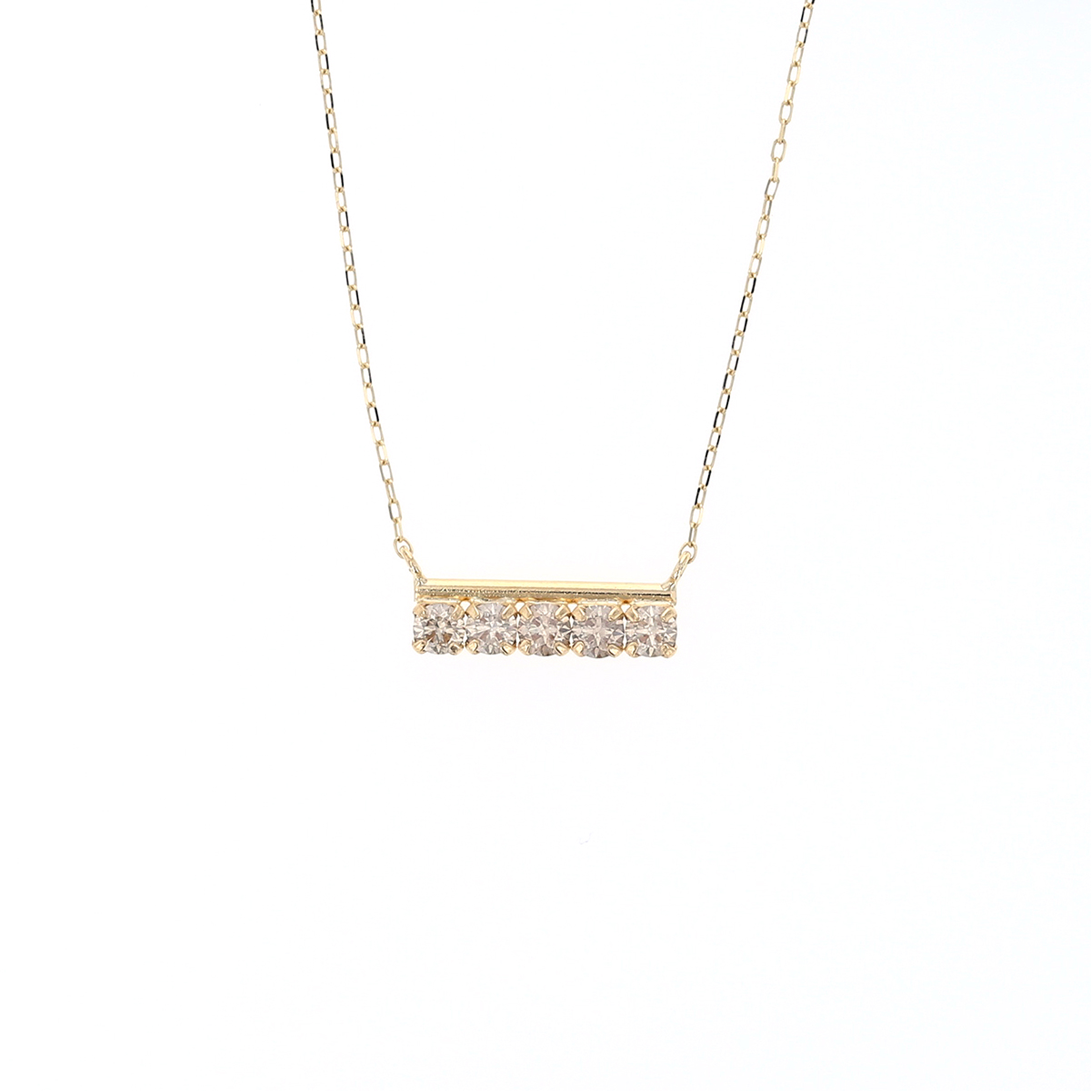 ネックレス K18 YG/プラチナ H&C鑑別書付き ダイヤモンド PT プラチナ K18 イエローゴールド 18K 18金 誕生日プレゼント レディース 彼女 妻 20代 30代 40代の画像