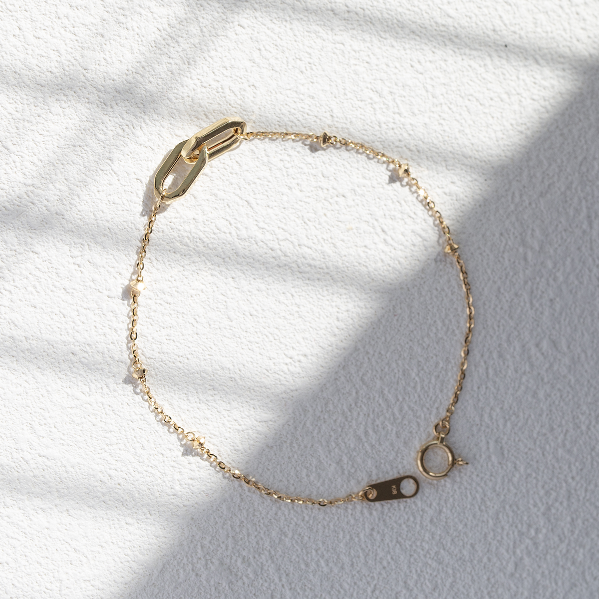 ジュエリーフィガロ ブレスレット K18 YG イエローゴールド 18K 18金