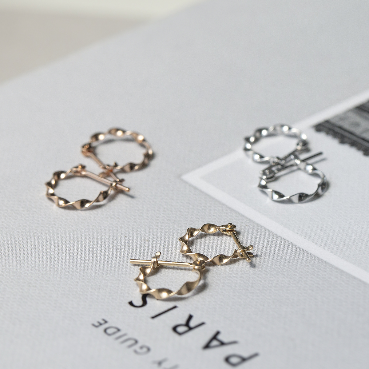 美品】fauvirame Roots Earring フープピアス 18k