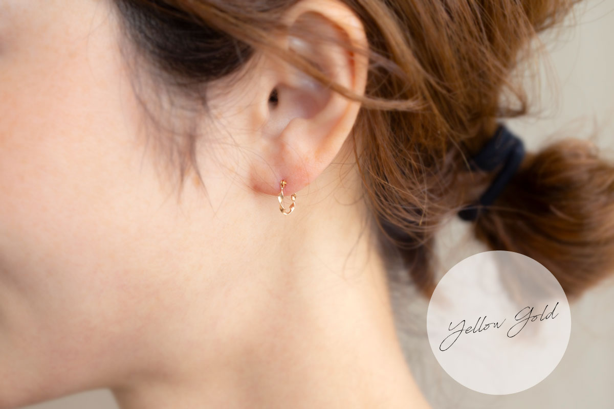 美品】fauvirame Roots Earring フープピアス 18k