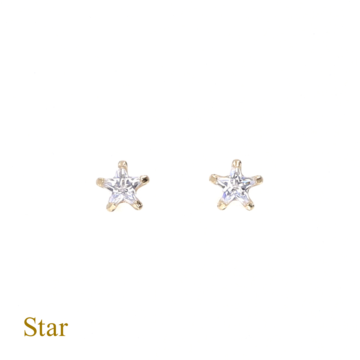 Yahoo! Yahoo!ショッピング(ヤフー ショッピング)ピアス キュービックジルコニア K10 YG 星 スター ゴールド イエローゴールド レディース 10金 CZ 誕生日プレゼント ギフト 20代 30代 40代 女性 彼女 妻