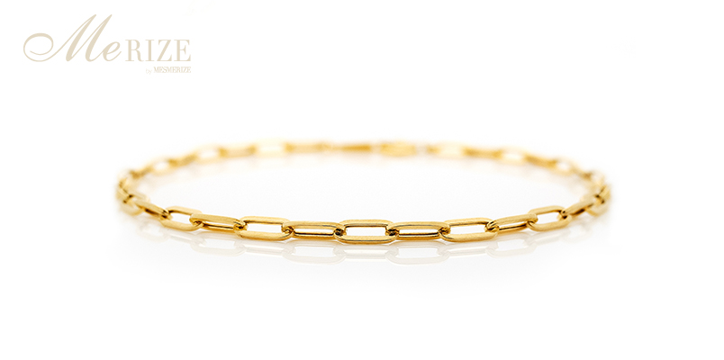 K18 K10 ボックス ブレスレット 幅2.7mm 15cm~20cm イエローゴールド