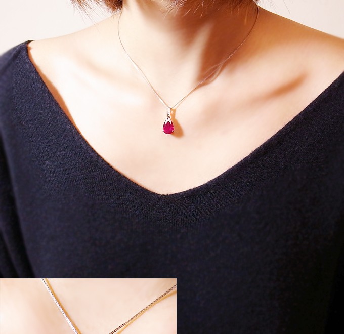 大粒　巨大　ルビー　ペンダント　ネックレス　ダイヤ　プラチナ　pt   18k imgrc0066910985.jpg
