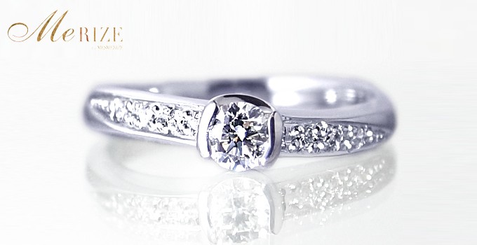 超特価】大粒 天然 ダイヤ 0.20ct プラチナ ゴールド各色 リング