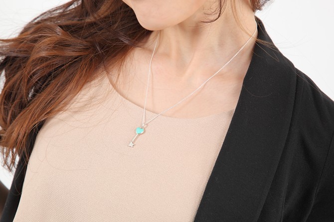 希少 TIFFANY & CO ティファニー ブルー ブロッサム キーネックレス TIFFANY&Co. ネックレス レディース ティファニー プレゼント