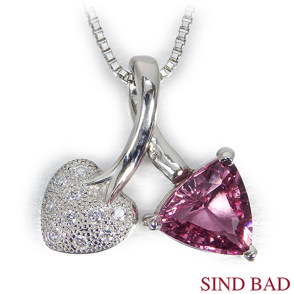 ピンクスピネル ネックレス トップ 1.795ct 8月 誕生石 スピネル