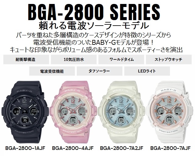 BABY-G [防水ソーラー電波]CASIO BABY-G/カシオ ベビージー レディース