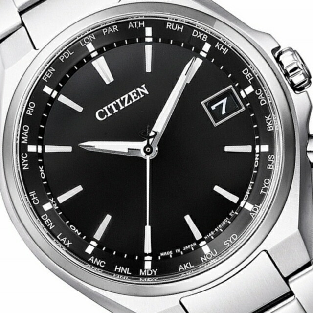 シチズンアテッサ CB1120-50E ブラック CITIZEN ATTESA シチズン アテッサ エコドライブ 電波 小さめ シルバー