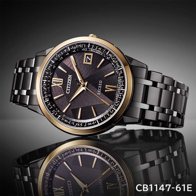 CITIZEN EXCEED Eco-Drive 腕時計 EXCEED(CITIZEN) '26-6 正規新品 CITIZEN EXCEED LIGHT in BLACK Eco