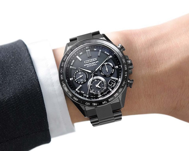 ACT Line セール CITIZEN/シチズン ATTESA/アテッサ ブラックチタン