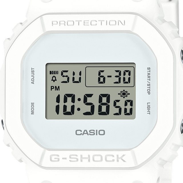 G-SHOCK ホワイト　RESIST どんな困難にも屈せず、タフで不屈な精神を持ち挑戦し続けるXG