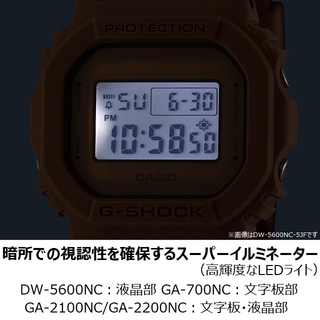 【新品未使用】G-SHOCK 腕時計　DW-5600NC-5JF G-SHOCK DW-5600NC-5JF 腕時計 ユニセックス Natural color