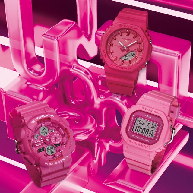 G-SHOCK '25-2 正規新品 ミニマル オクタゴン アナデジ POWER PINK