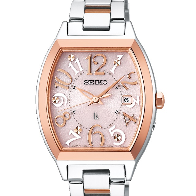 【極美品】SEIKO ルキア 腕時計 電波ソーラー トノー型 1Pダイヤ シェル SEIKO ルキア 腕時計 電波ソーラー トノー型 極美品】SEIKO ルキア