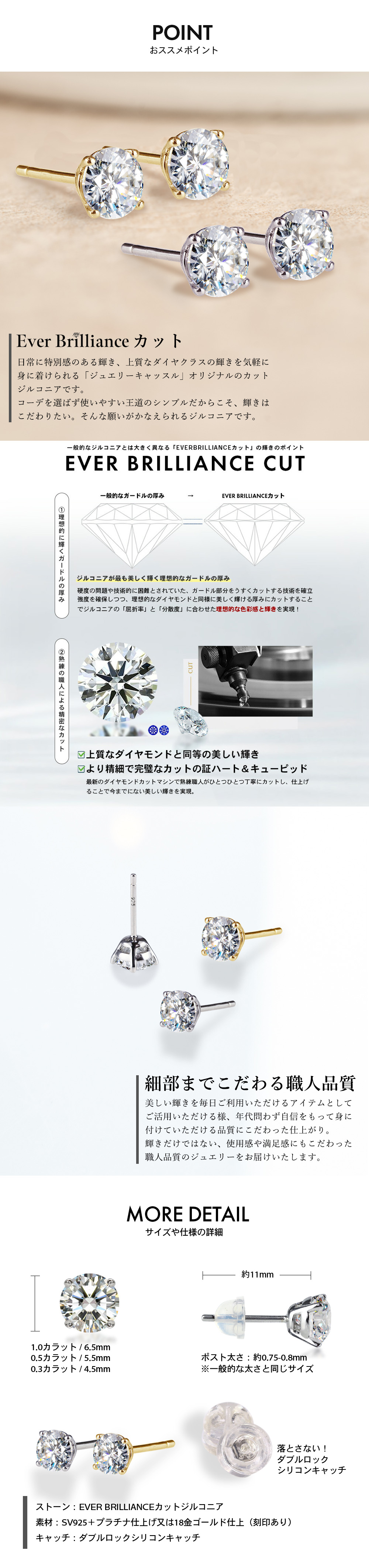 X169 ピアス レディース k18 エメラルド AAA級CZダイヤ