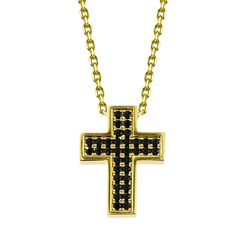 ネックレス ごつめ ブラック クロス 十字架 メンズ ユニセックス 通販